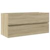 vidaXL Waschbeckenschrank Sonoma-Eiche 100x38,5x45 cm Holzwerkstoff
