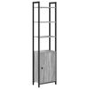 vidaXL B&uuml;cherregal 6 Ebenen 40 x 24 x 161 cm Holzwerkstoff Sonoma-Grau