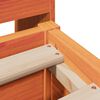 vidaXL Massivholzbett ohne Matratze Wachsbraun 150x200 cm Kiefernholz