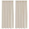 vidaXL Voile-Vorhang 2 stk. Sand 175 x 140 cm Polyester