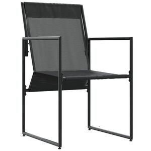 vidaXL Stuhl 4 stk. Schwarz und Anthrazit Textilene