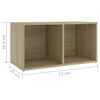 vidaXL 5-tlg. TV-Schrank-Set Sonoma-Eiche Holzwerkstoff