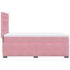 vidaXL Boxspringbett mit Matratze Rosa 90x200 cm Samt