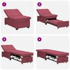 vidaXL Sofa Bett Rot 194 x 67 x 37 cm Stoff