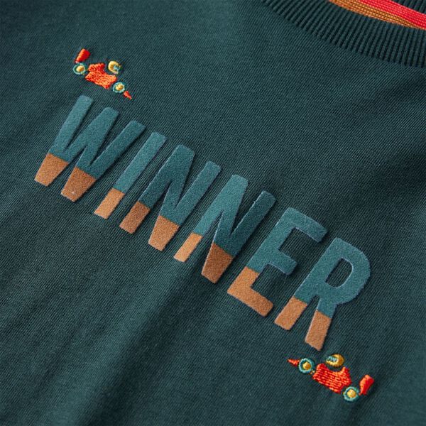 Kinder-Langarmshirt Dunkelgr&uuml;n 116