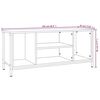 vidaXL TV-Schrank Räuchereiche 102x35x45 cm Holzwerkstoff
