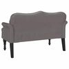 vidaXL Chesterfield Bank mit Kissen Grau 120,5 x 65 x 75 cm Kunstleder