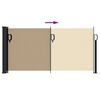 vidaXL Seitenmarkise Ausziehbar Beige 100x300 cm