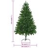 vidaXL Künstlicher Weihnachtsbaum Beleuchtung & Kugeln 210 cm Grün