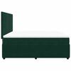 vidaXL Boxspringbett mit Matratze Dunkelgr&uuml;n 180x200 cm Samt