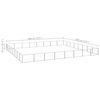 vidaXL Hundezwinger Silbern 64 m² Stahl