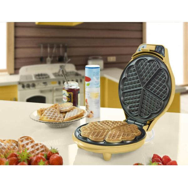 Bestron Waffeleisen ASW217V 700 W Vanille