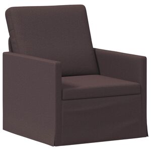 vidaXL Einzelsofa Dunkelbraun 70 x 81 x 82 cm Stoff