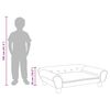 vidaXL Kindersofa Braun 70x45x26 cm Samt