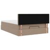 vidaXL Ottoman-Bett mit Matratze Cappuccino-Braun 140x190cm Kunstleder