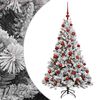 vidaXL K&uuml;nstlicher Weihnachtsbaum mit Kugel 120 cm 150 LEDs