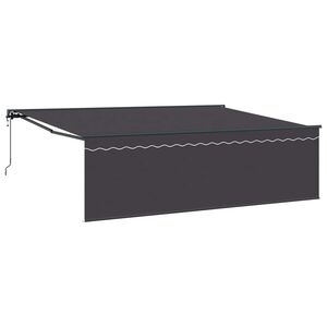 vidaXL Ausziehbare Markise Anthrazit 450 x 350 cm