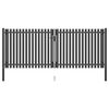 vidaXL Gartentor aus Stahl 400 x 125 cm Anthrazit