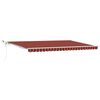 vidaXL Ausziehbare Markise Orange und Braun 500 x 350 cm Polyester