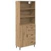 vidaXL Highboard 2 Stk. Artisan-Eiche 69,5 x 32,5 x 180 cm