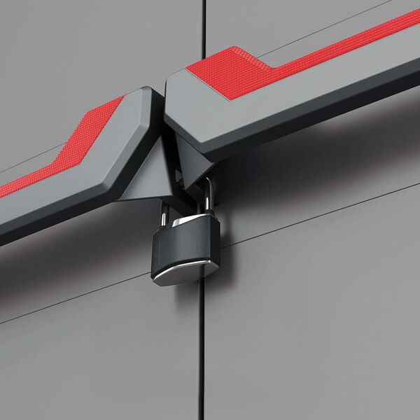 Keter Mehrzweckschrank Stilo Grau und Schwarz 173 cm