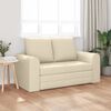 vidaXL Schlafsofa 60cm Creme Stoff