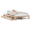 vidaXL Massivholzbett ohne Matratze 120x190 cm Kiefernholz