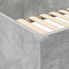 vidaXL Etagenbettgestell mit Schreibtisch Beton Grau 90 x 190 cm