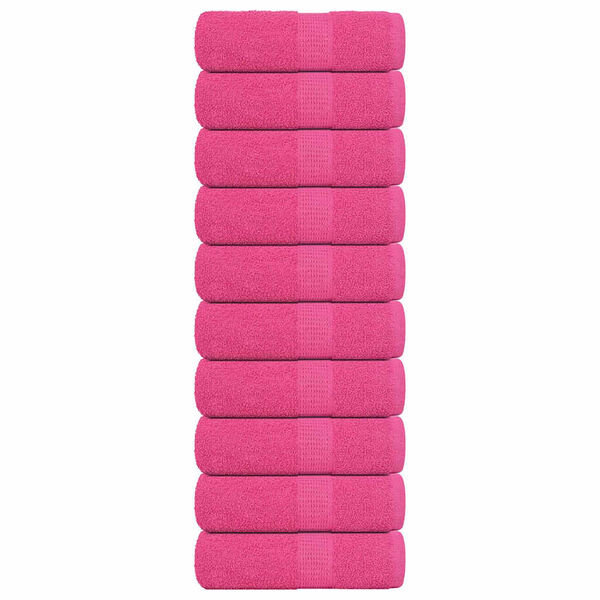 vidaXL Wascht&uuml;cher FROGN 10 Stk. Rosa 30x30 cm 360 g/m&sup2;