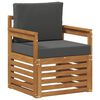 vidaXL Outdoor-Sofagarnitur mit Kissen Natur 71 x 63 x 73 cm