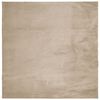 vidaXL Teppich HUARTE Kurzflor Weich und Waschbar Sandfarben 240x240cm