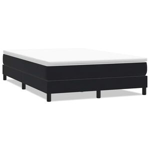 vidaXL Boxspringbett ohne Matratze Schwarz 140x210 cm Samt