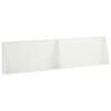 vidaXL St&uuml;tzmauer 2 stk. 80 x 12 x 30 cm Stahl Wei&szlig;