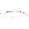 vidaXL Tischplatte Rechteckig 100x80x4 cm Massivholz Akazie