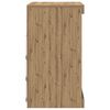 vidaXL LED-Sideboard Artisan-Eiche 60,5 x 37 x 67 cm Holzwerkstoff