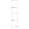 vidaXL Regal mit 5 Ablagen Transparent 30x30x130 cm Hartglas