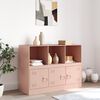 vidaXL Sideboard Rosa 99x39x73 cm Stahl