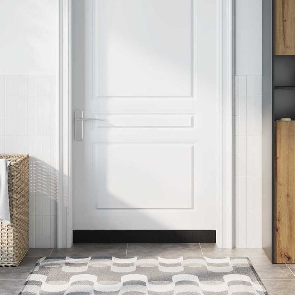 vidaXL Selbstklebende T&uuml;rb&uuml;rstendichtungen 6 pcs Silber 100 cm