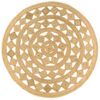 vidaXL Teppich Handgefertigt Geflochten Jute 210 cm