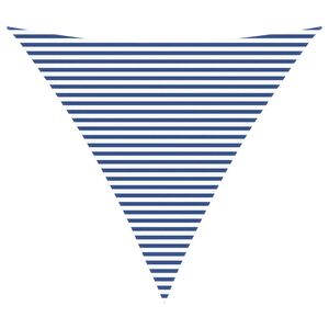 vidaXL Sonnensegel Blau und Wei&szlig; 6 x 6 x 6 m 100 % Polyester Oxford