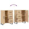 vidaXL Sideboard Sonoma-Eiche 69,5x34x90 cm Holzwerkstoff