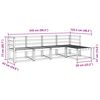 vidaXL Outdoor-Sofagarnitur 5 pcs Natur Massivholz Akazie