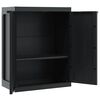 vidaXL Gartenschrank Schwarz 65x37x85 cm PP