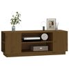 vidaXL TV-Schrank Honigbraun 110x35x40,5 cm Massivholz Kiefer
