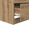 vidaXL Nachttisch 2 pcs Artisan-Eiche 45 x 39 x 50 cm Holzwerkstoff