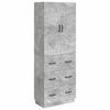 vidaXL Schrankset 2 pcs Betongrau 66 x 34,5 x 87 cm Holzwerkstoff