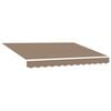 vidaXL Markisenersatzstoff Taupe 236 x 195 cm Polyester