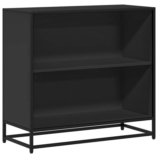 vidaXL Bücherregal Schwarz 80,5x35x76 cm Holzwerkstoff