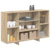 vidaXL Sideboard Sonoma-Eiche 120x30x75 cm Holzwerkstoff