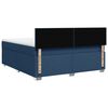 vidaXL Boxspringbett mit Matratze Blau 180x200 cm Stoff